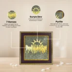 7 Horses on Raw Pyrite Frame – Lucky Vastu Wealth & Success Decor - Image 3